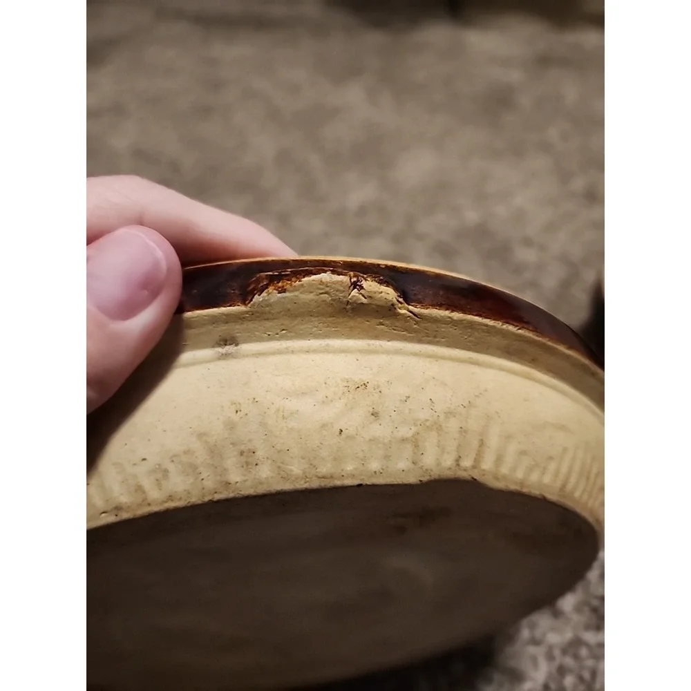 Vintage Cookin Ware Health Cook Rite Economy Brown Pie Plate 10